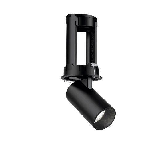 SPOT EMBUTIR RED GU10 ALUM DESPLAZABLE HACIA ABAJO NEGRO